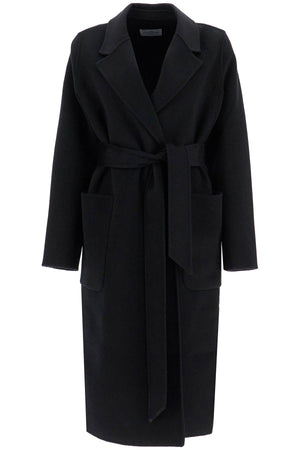 THE DYNAMIS STUDIO Long Wrap Jacket with Peak Lapels