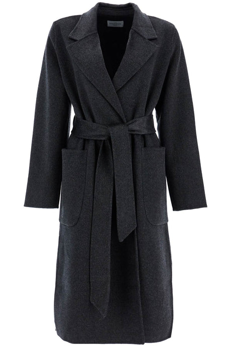 THE DYNAMIS STUDIO Long Wrap Jacket with Peak Lapels