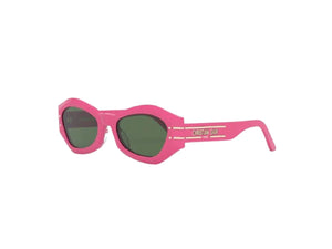 DIOR Trendy SS22 Designer Sunglasses for Men in Fuchsia and Green