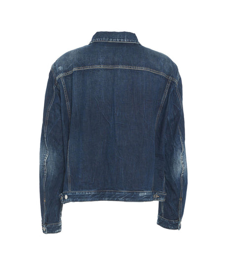 DSQUARED2 Distressed Carpenter Denim Jacket for Men - Spring Summer 25