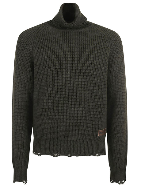 DSQUARED2 Stylish Roll Neck Sweater for Men - Fall Winter 24/25