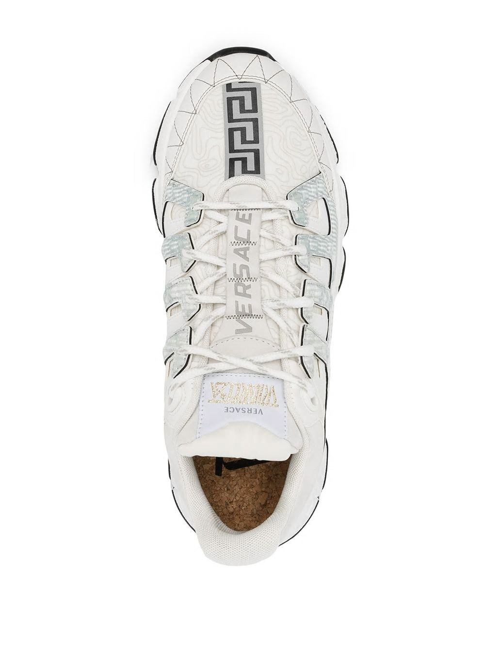 VERSACE White Trigreca Sneakers for Men