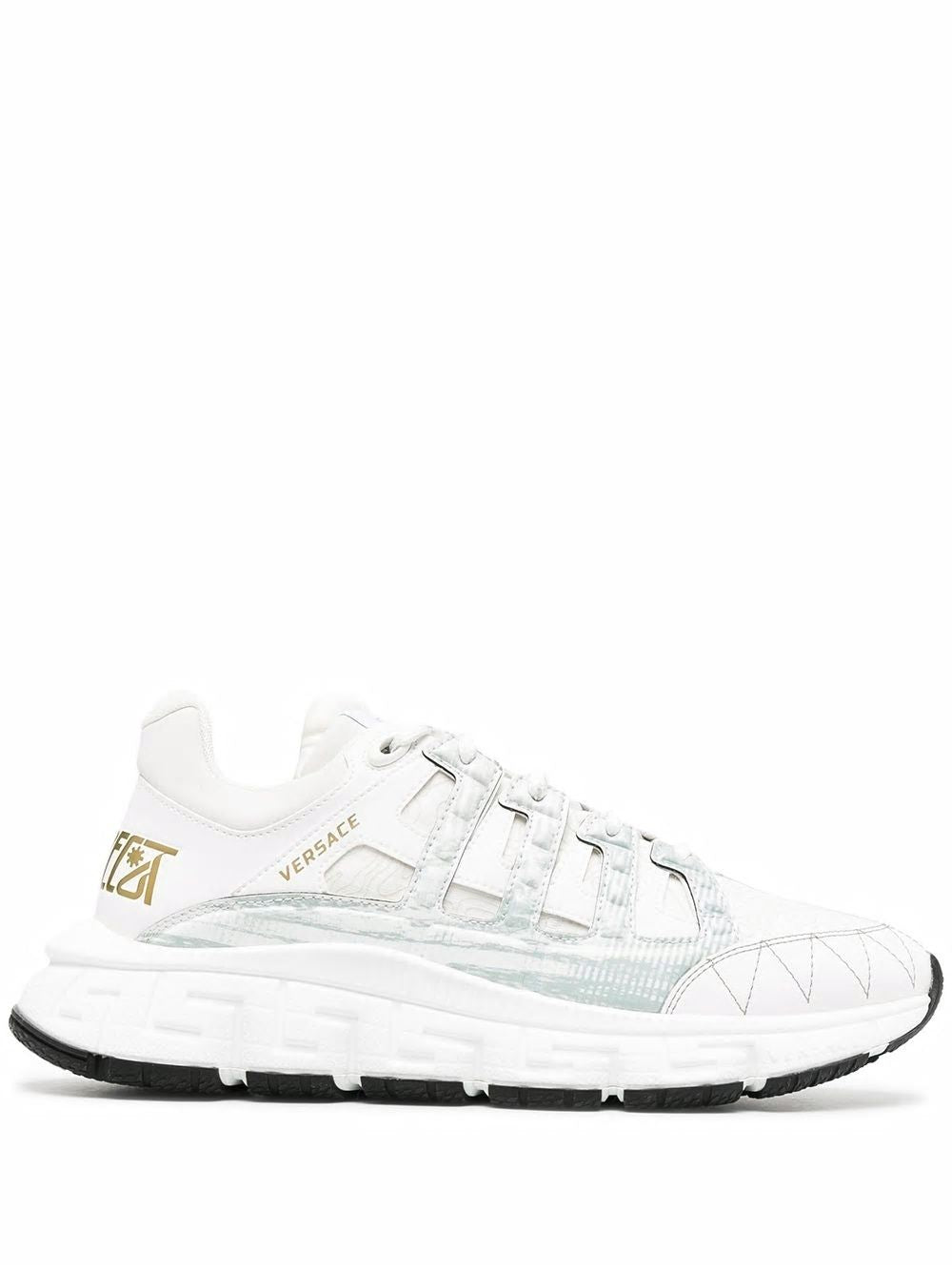 VERSACE White Trigreca Sneakers for Men