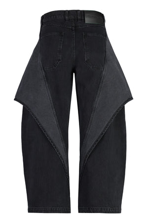 JW ANDERSON Cropped Cotton Blend Jeans for Women