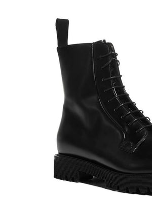 CHURCH'S Premium Leather Lace-Up Boots for Women - Elegant and Versatile