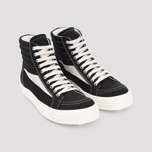 DRKSHDW Vintage High-Top Sneakers in Black