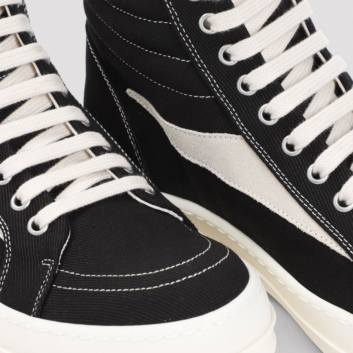 DRKSHDW Vintage High-Top Sneakers in Black