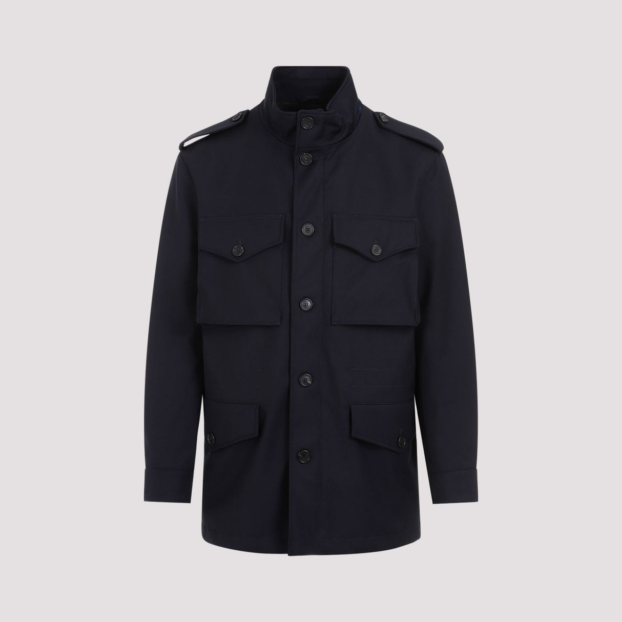 DUNHILL Blue Wool Field Jacket for Men