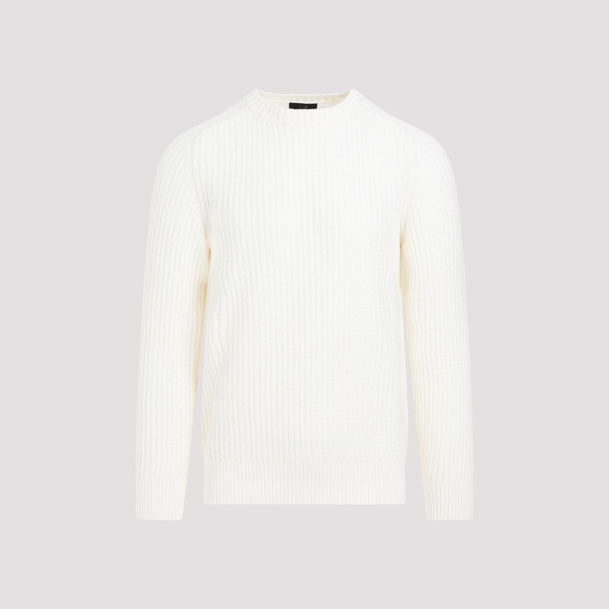 DUNHILL Men's Open Knit Crewneck Pullover - Nude & Neutrals