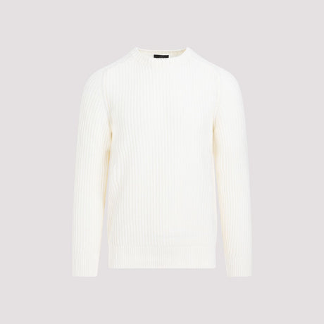 DUNHILL Men's Open Knit Crewneck Pullover - Nude & Neutrals