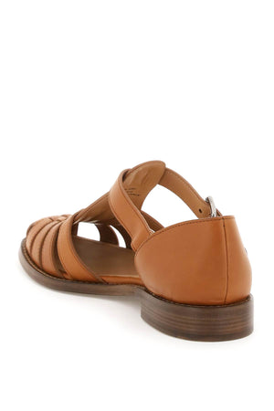 รอง sandal หนังสกินวัวสำหรับผู้หญิง - SS24