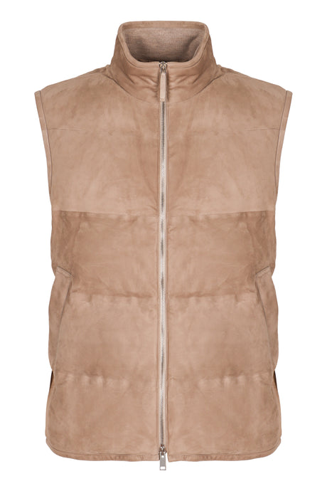 ZEGNA Full Zip Down Vest for Men