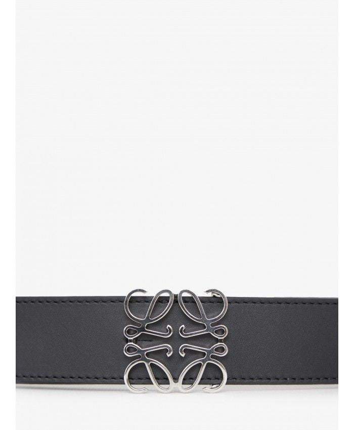 LOEWE Reversible Anagram Belt for Men - Brown Leather