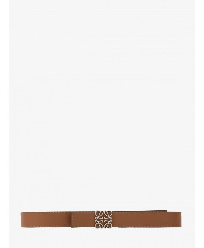 LOEWE Reversible Anagram Belt for Men - Brown Leather