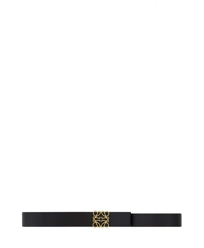 LOEWE Reversible Anagram Belt for Men - Brown Leather