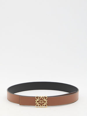 LOEWE Reversible Calfskin Belt with Gold-Tone Buckle - 2.8cm Height