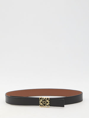 LOEWE Reversible Calfskin Belt with Gold-Tone Buckle - 2.8cm Height