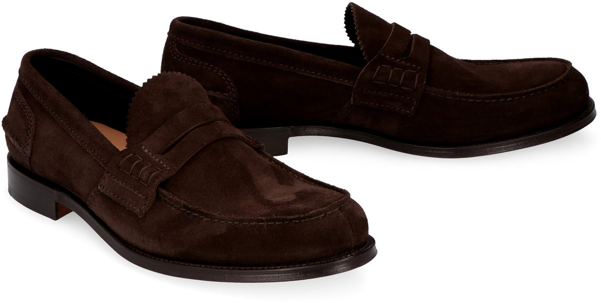 CHURCH'S Classic Suede Loafers for Men - Size UK