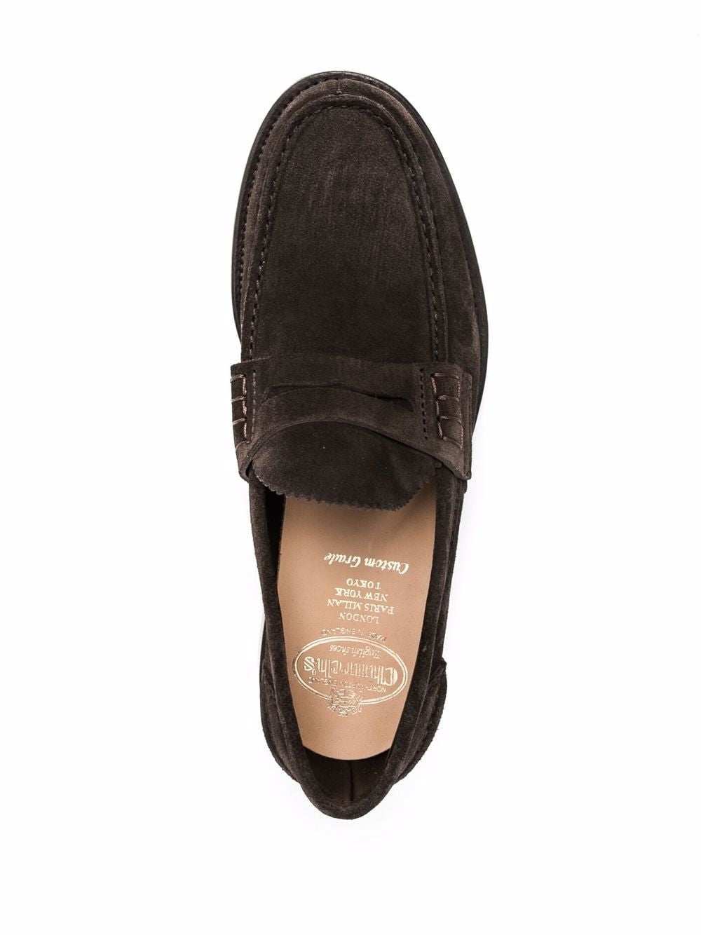 CHURCH'S Blue Suede Penny Loafers for Men - SS23 Collection