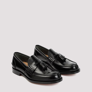 CHURCH'S Black 100%Brushed Calf Leather Loafers for Men - SS24 Collection