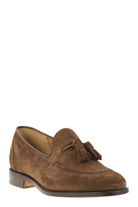 CHURCH'S Men's Brown Suede Moccasin for SS24