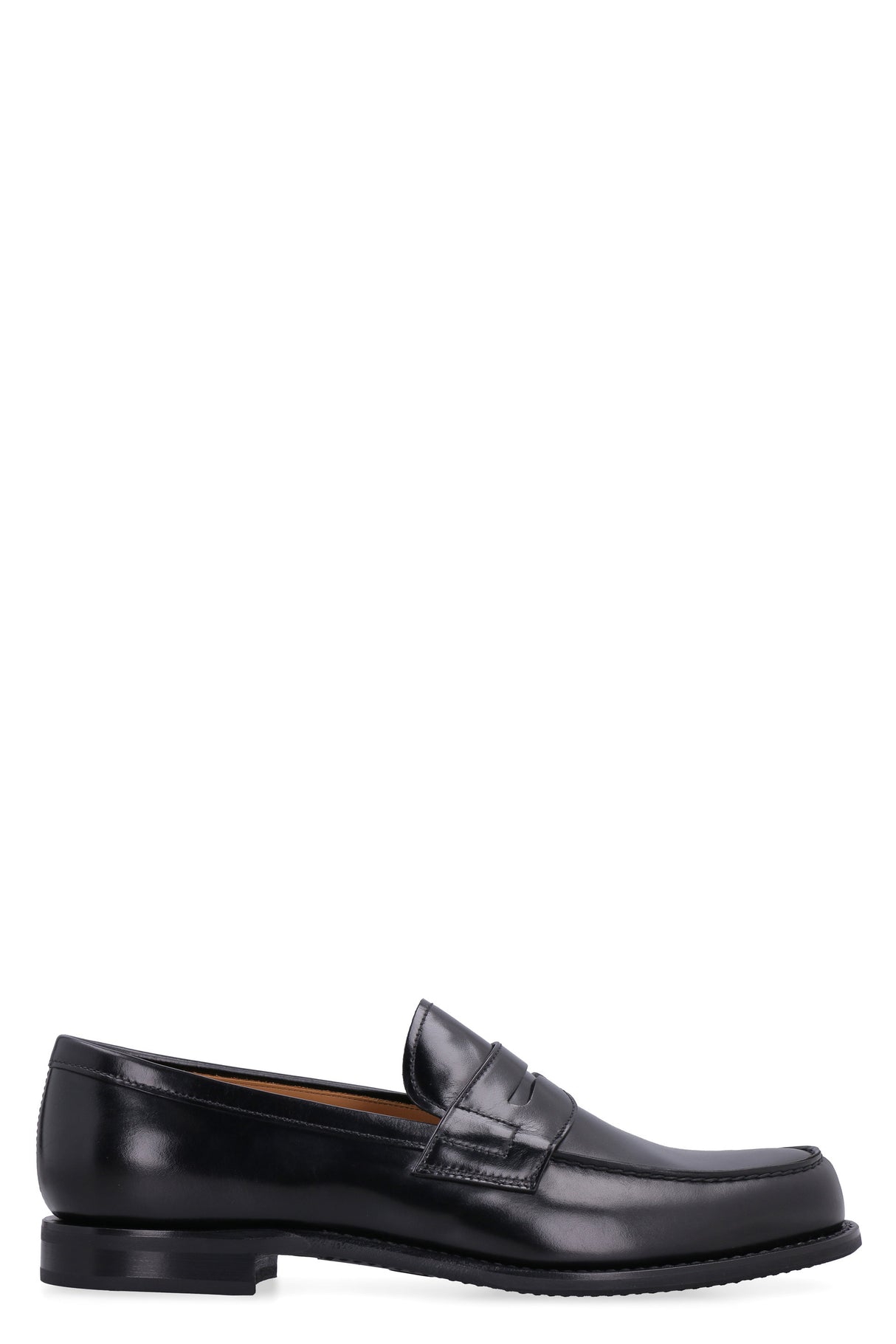 CHURCH'S Modern Black Calfskin Loafer for Collegiate Men