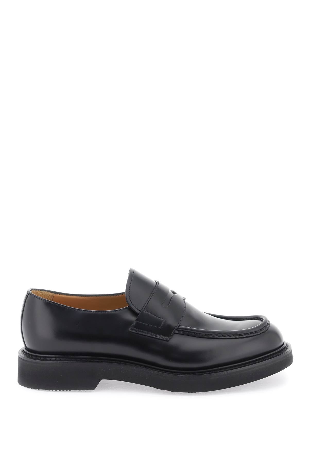 Black Leather Mocassins for Men by Church's