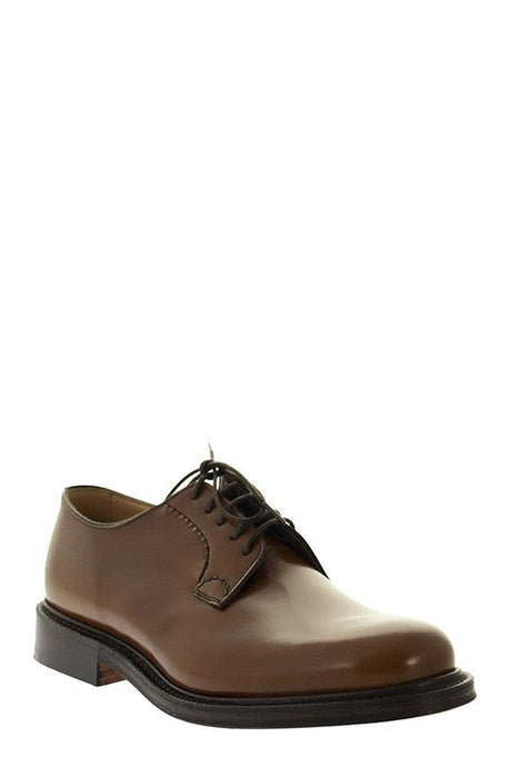 CHURCH'S Polished Whole Cut Derby Dress Shoes