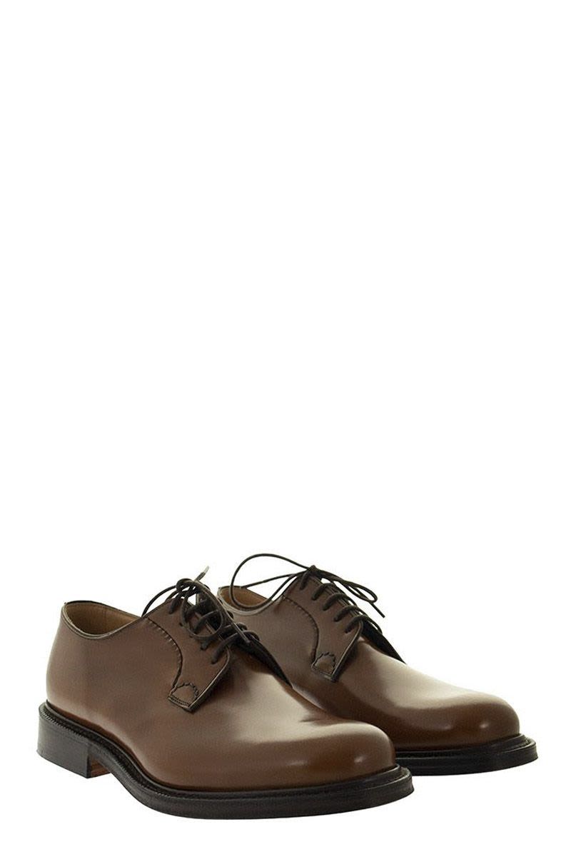 CHURCH'S Polished Whole Cut Derby Dress Shoes