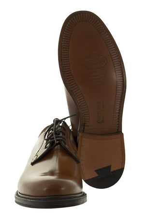 CHURCH'S Polished Whole Cut Derby Dress Shoes