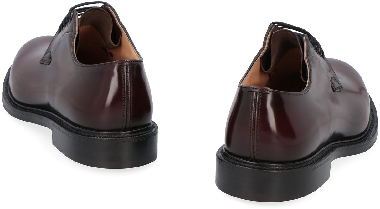 CHURCH'S Polished Whole Cut Derby Dress Shoes