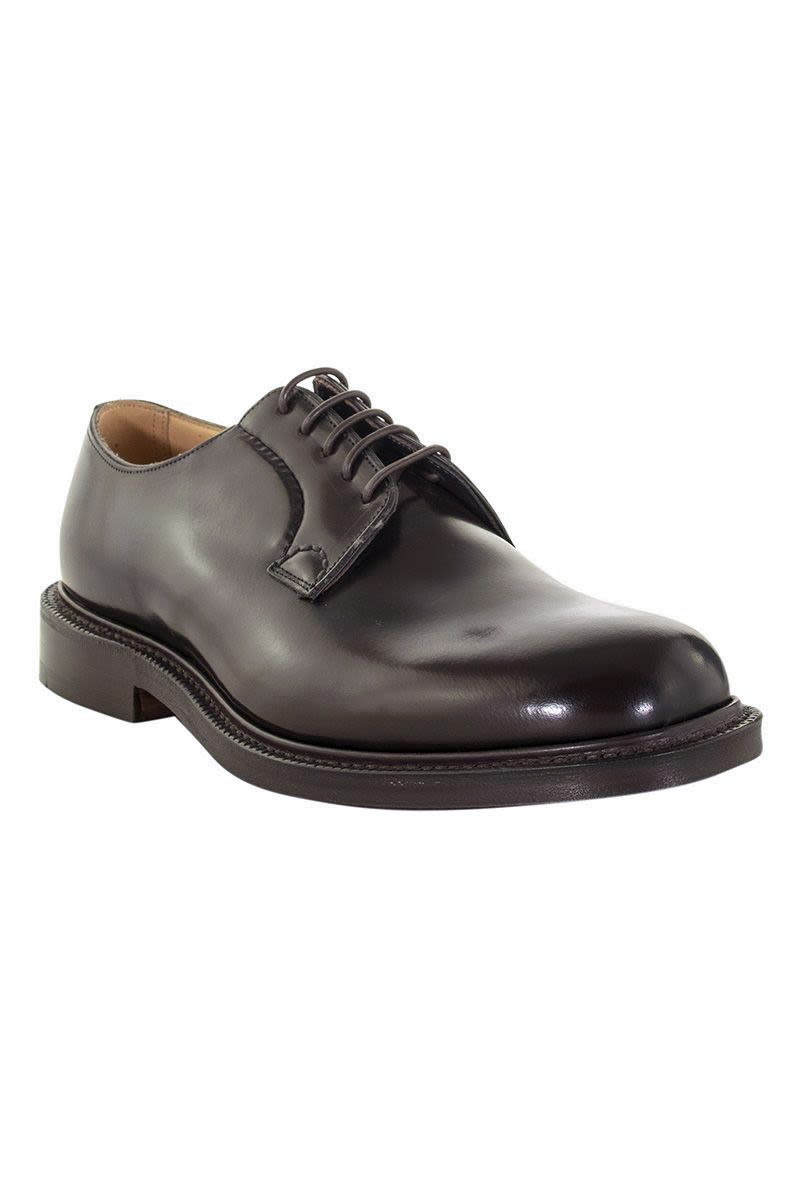 CHURCH'S Polished Whole Cut Derby Dress Shoes