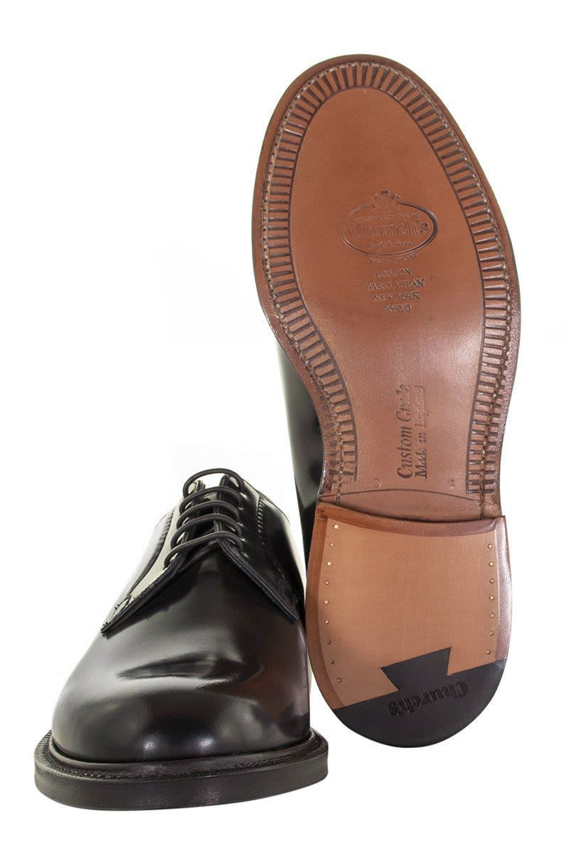 CHURCH'S Polished Whole Cut Derby Dress Shoes