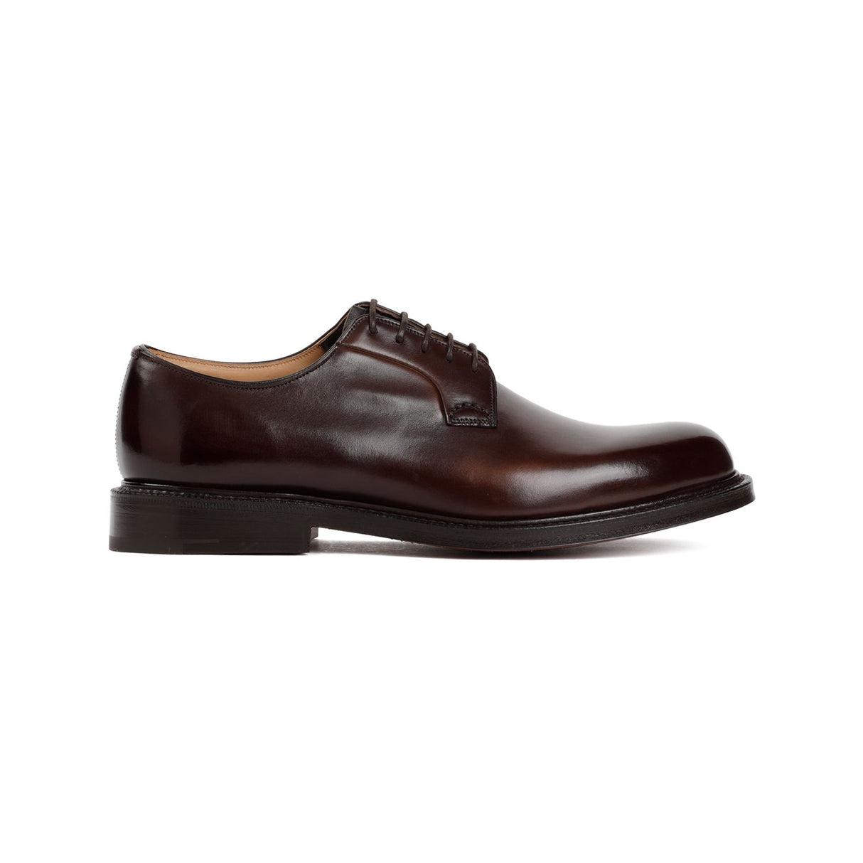 CHURCH'S Brown Leather Lace-Up Moccasins for Men - SS24 Collection