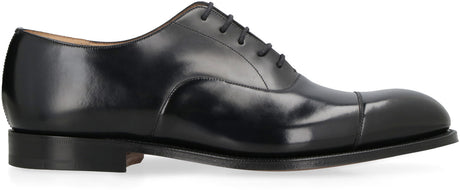 أحذية أكسفورد الكلاسيكية سوداء للرجال بمقاس المملكة المتحدة