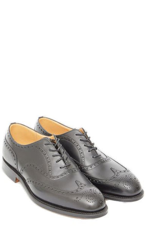 Black Calfskin Chetwynd Oxford Shoes for Men