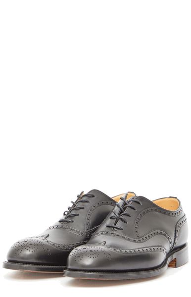 Black Calfskin Chetwynd Oxford Shoes for Men