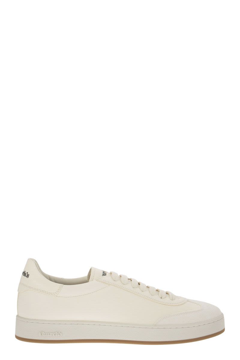 CHURCH'S Versatile White Deerskin and Suede Men's Sneaker for FW23