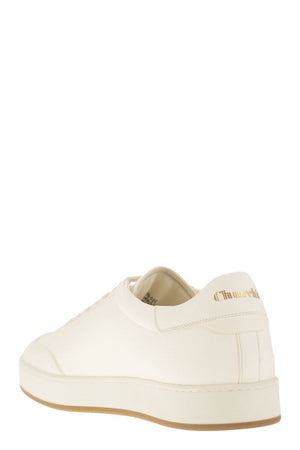 CHURCH'S Ivory Suede and Deerskin Sneaker for Men - Ultra-Soft and Versatile