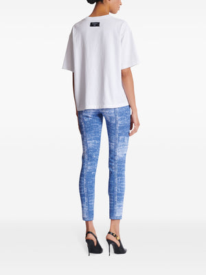 BALMAIN Kiss Print T-Shirt for Women - A Stylish Add-On for SS25