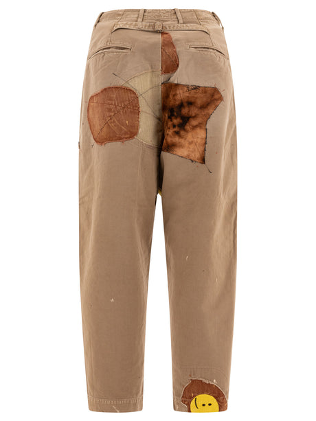 KAPITAL "KATSURAGI GYPSY PATCH REMAKE" TROUSERS