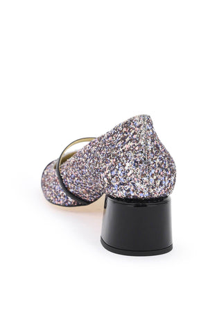 JIMMY CHOO Glitzy Mary Jane-Style Pumps with Iconic Branding for Women