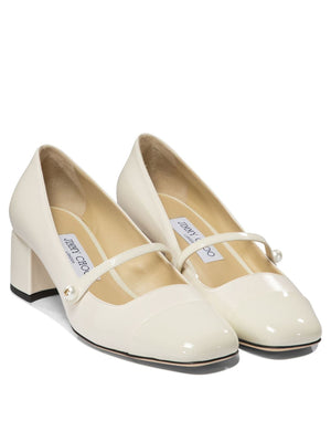 JIMMY CHOO Elegant Nappa Leather Pumps with Pearl - Elisa 45