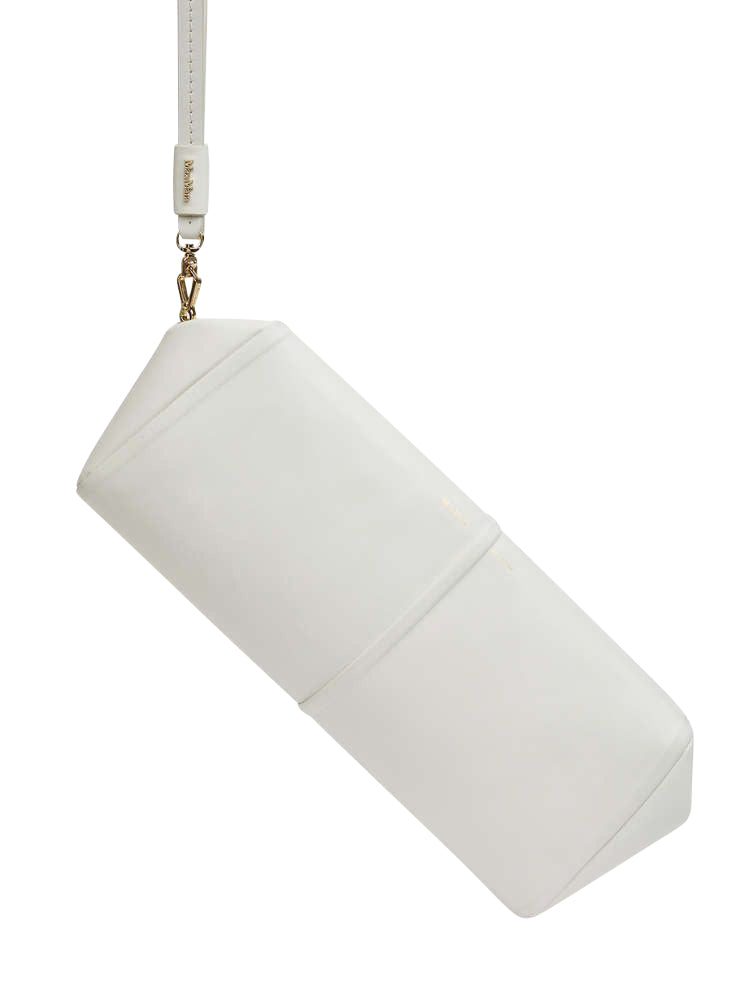 Elegant White Leather Clutch for Women - Spring/Summer 2024