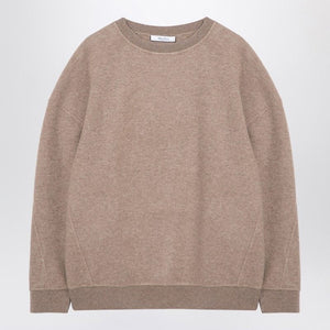 MAX MARA Classic Beige Cashmere Blend Crewneck Sweatshirt