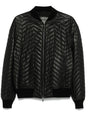 EMPORIO ARMANI Men's Leather Bomber Jacket