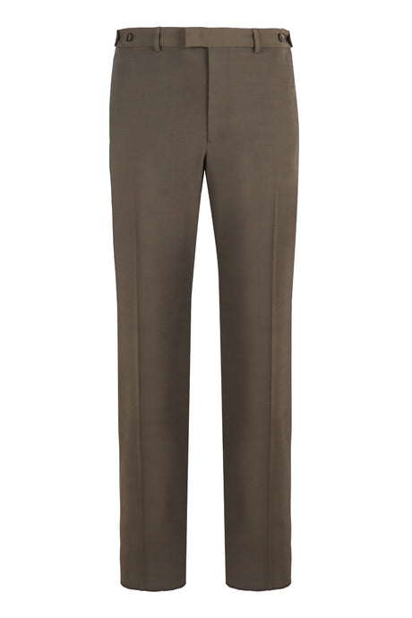 EMPORIO ARMANI Sophisticated Wool Blend Tailored Pants