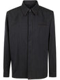 EMPORIO ARMANI Sophisticated Wool Blend Shirt for Men - FW24