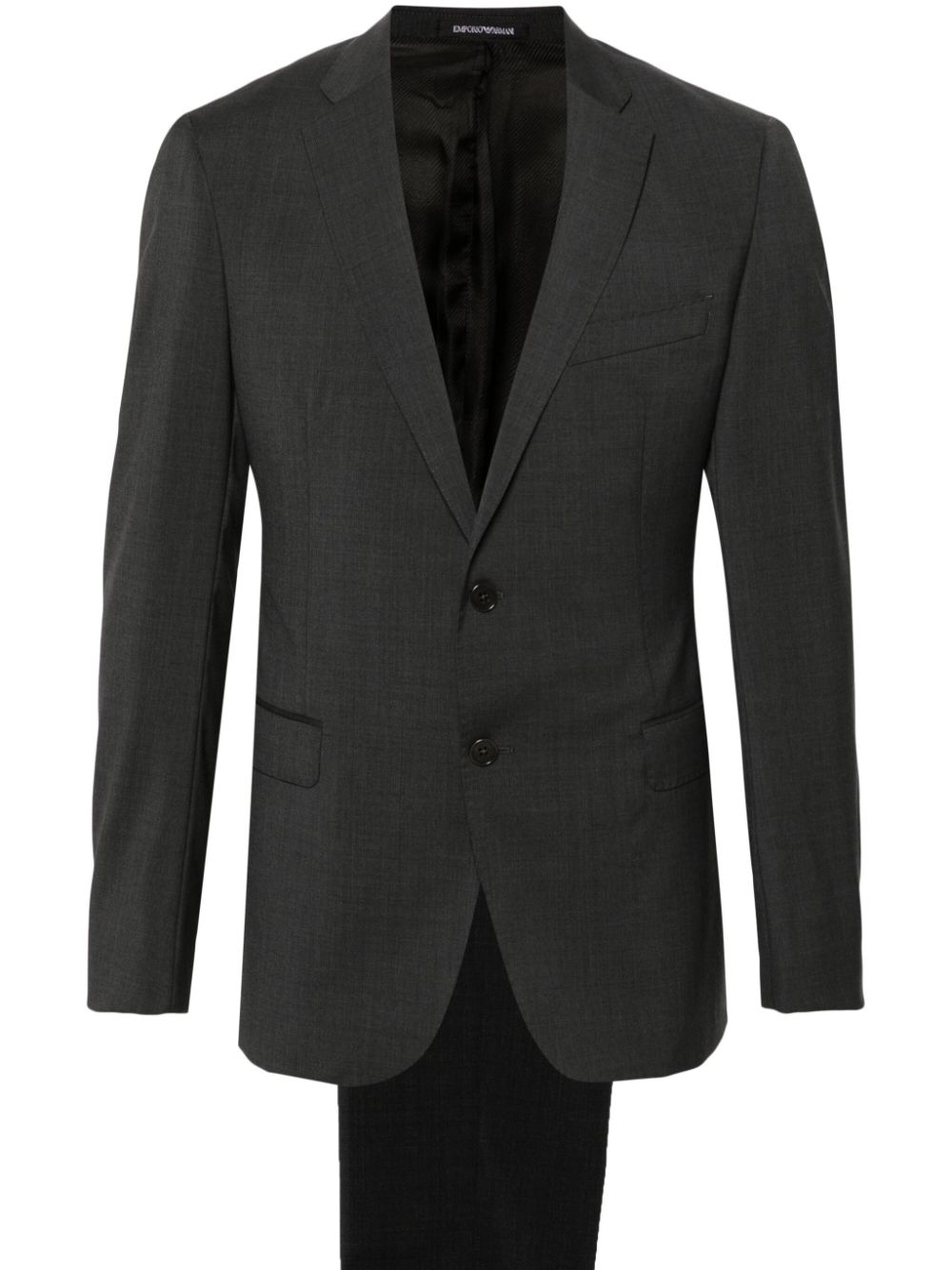 EMPORIO ARMANI Refined Grey Wool Suit