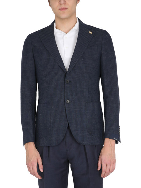 LARDINI Men's Single-Breasted Jacket - SS22 Collection